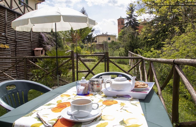 Studio avec jardin donnant sur la forêt des Apennins, idéal pour des excursions de détente