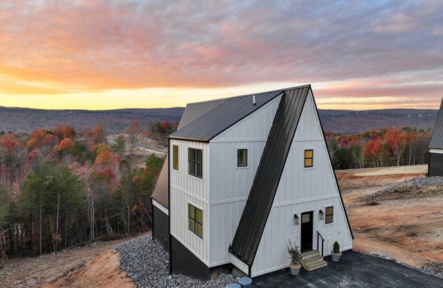 Alpine A-Frames | 6 cabins on a bluff | Sleeps 60 people!
