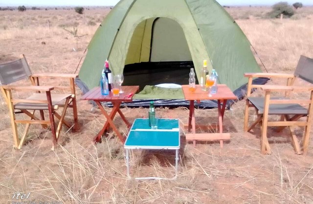 Amanya Double Pitch Tent with Mt Kilimanjaro View