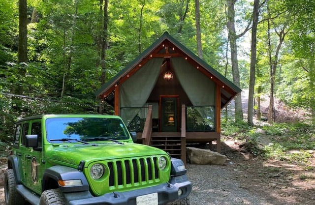 Glamping Cabin - Jeep Available Upon Request! Private Boat Dock! Pickleball!