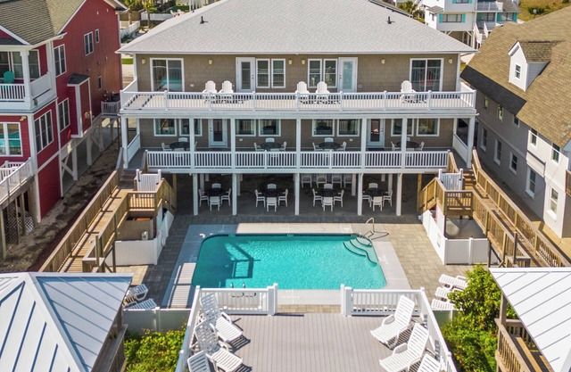 Oceanfront 6 chambres avec piscine et emplacement parfait