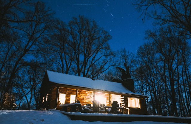 Une cabane en rondins haut de gamme