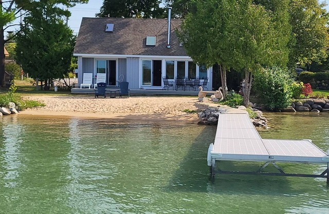 Torch Lake rental over looking sandbar on south end of lake.