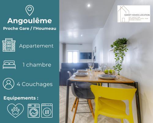 Apart 1 chambre rénové 2025 I Parking prive gratuit inclus I Secteur LHoumeau Gare