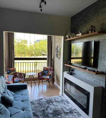 Apartamento novíssimo top com lareira