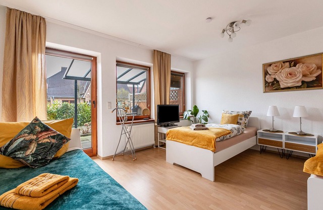 Appartement 'Ferienwohnung Davio' avec terrasse privée, jardin privé et Wi-Fi