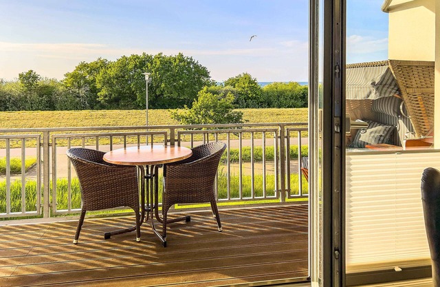 Appartement 'Villa Deichgraf 12' avec vue sur la mer, balcon et Wi-Fi