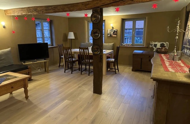 Appartement 'Schöneberger Bauernhof - Kuhstall' avec terrasse partagée, jardin partagé et Wi-Fi