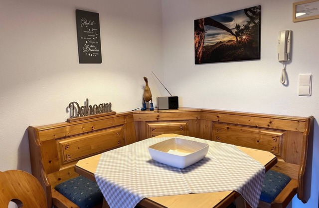 Typ C - Ferienwohnung 1 bis 2 Personen, 35 qm, - mit separatem Schlafzimmer, Wohnzimmer und Balkon
