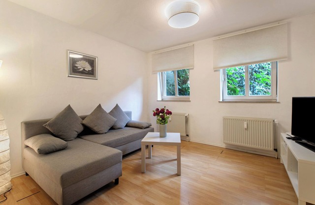 Appartement 'Einfache Gästewohnung 'nordlicht'' avec jardin partagé et Wi-Fi
