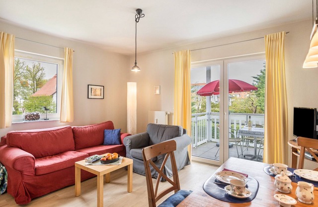 Appartement 'Ferienwohnung Strandnähe' avec balcon et Wi-Fi