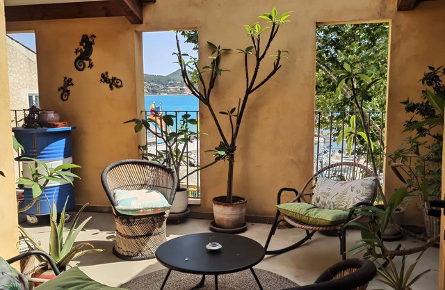 Appartement face à la mer , à 1 min de la plage et commerces