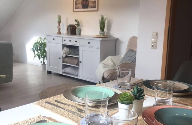 Appartement 'Ferienwohnung Brehm' avec vue sur les montagnes, balcon et Wi-Fi