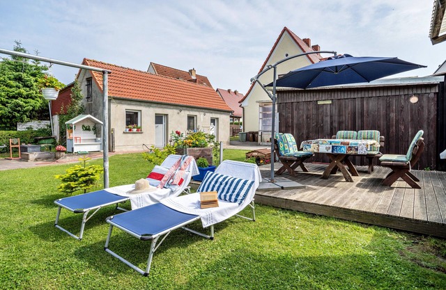 Appartement 'Ferienwohnung Auf Der Insel Rügen' avec terrasse et jardin partagés