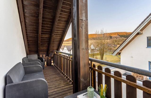 Appartement 'Ferienwohnung Rinke' avec vue sur la montagne et balcon