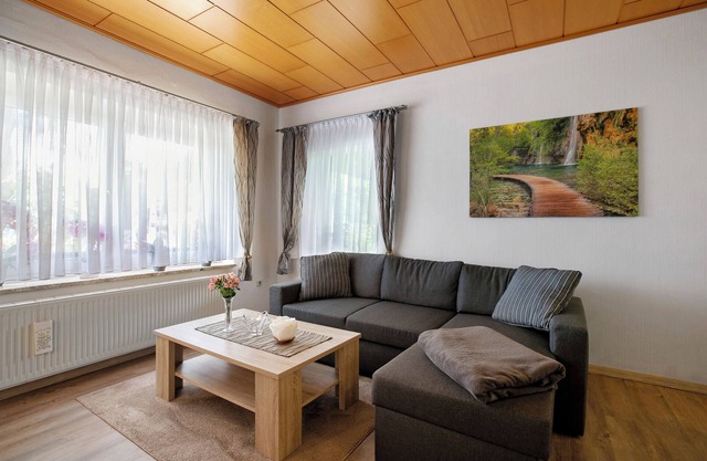 Appartement 'Ferienwohnung 'Ferien Bei Buske'' avec terrasse partagée, jardin privé et Wi-Fi