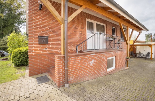 Appartement 'Ferienwohnung Krempermoor' avec terrasse partagée et Wi-Fi