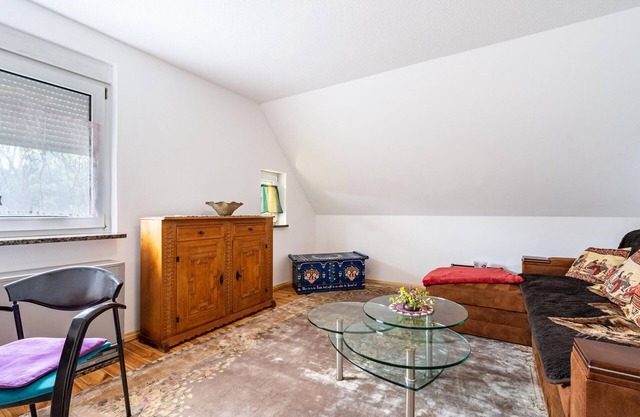Appartement 'Ferienwohnung Im Grünen' avec jardin partagé
