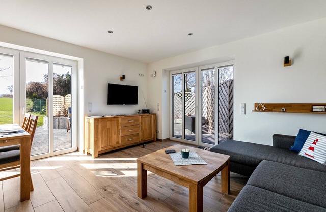 Appartement 'Ferienwohnung Auszeit' avec vue sur la mer, terrasse privée et Wi-Fi