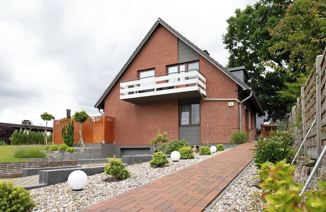 Appartement 'Ferienwohnung Mürwik' avec jardin partagé, balcon et Wi-Fi