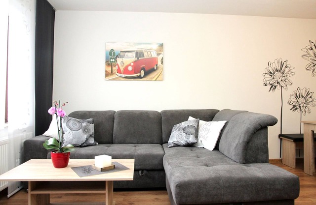 Appartement 'Ferienwohnung Hengemes, 45qm' avec terrasse partagée et Wi-Fi