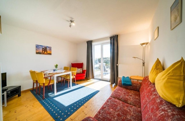 Appartement 'Ferienwohnung Sanddorn' avec terrasse privée et Wi-Fi