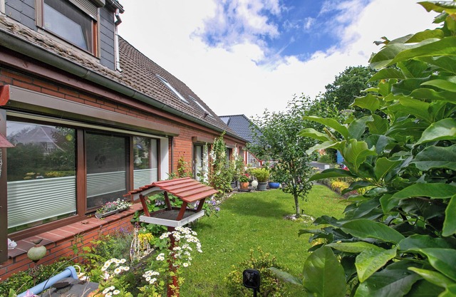 Appartement 'Ferienwohnung Kiek In Hohn' avec terrasse privée, jardin partagé et Wi-Fi