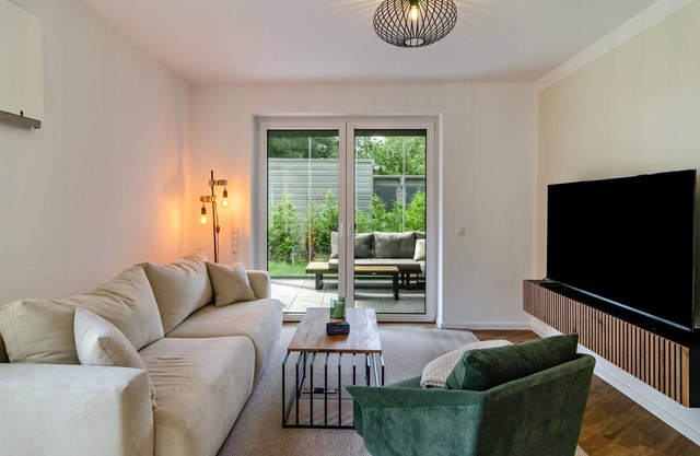 Appartement "Fewo Luisa" avec terrasse privée, jardin privé et Wi-Fi