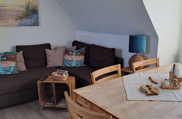 Appartement "Fewo Sandbank" avec terrasse partagée, jardin partagé et Wi-Fi