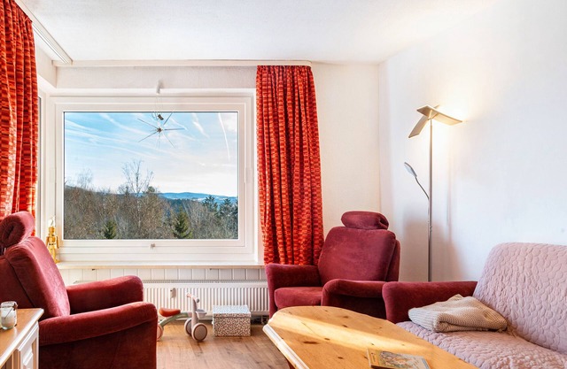 Appartement 'Fuchsenstein-Foxy' avec vue sur montagne, jardin partagé et balcon