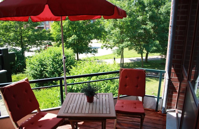 3 * appartement dans un quartier calme de Travemünde, piscine et sauna dans la maison, WiFi, Balcon