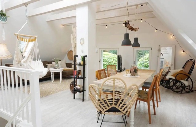 Appartement "Gode Stuv" avec terrasse privée, jardin partagé et Wi-Fi