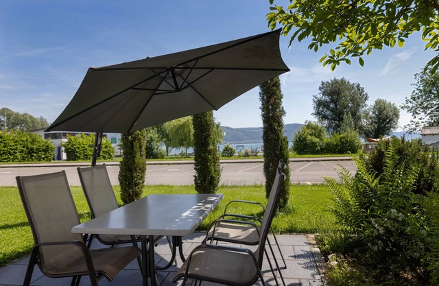 Appartement 'Haldenhof, 58qm' avec vue sur lac, terrasse privée et Wi-Fi