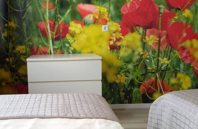 Appartement 'Haus Abendsonne Hochparterre Klein' avec terrasse partagée, balcon et Wi-Fi