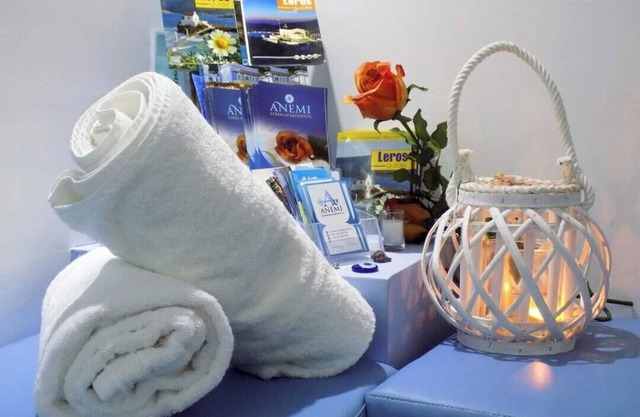Appartement dans un hôtel 'Anemi Leros 4' avec balcon, Wi-Fi et climatisation
