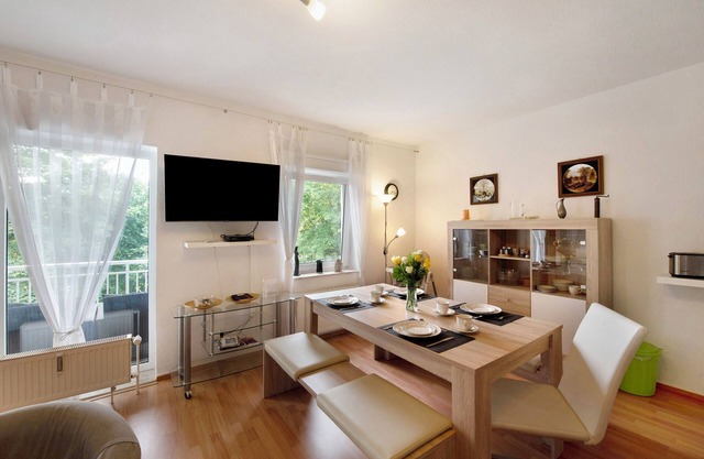 Appartement "Kinderfreundliche Wohnung Am See" avec jardin privé, balcon et Wi-Fi