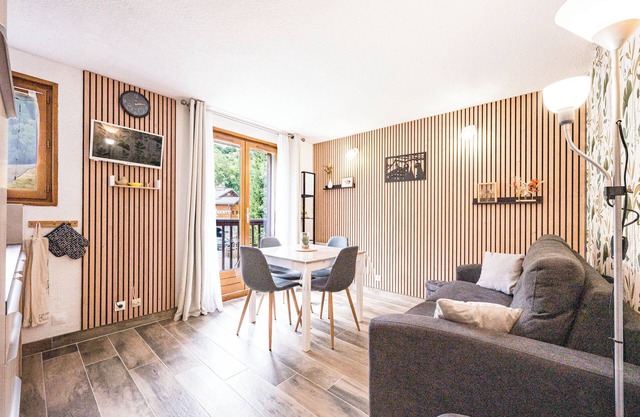 Apartamento 'Le Gypse - Saint Pancrace' con vistas a la montaña y balcón