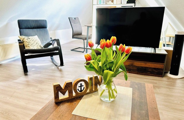 Appartement "Lütte Krabbe" avec jardin partagé & Wi-Fi