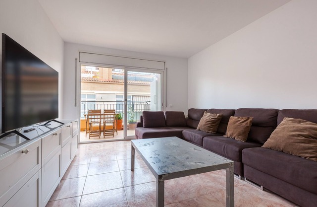 Appartement 'Malgrat' avec terrasse privée, Wi-Fi et climatisation