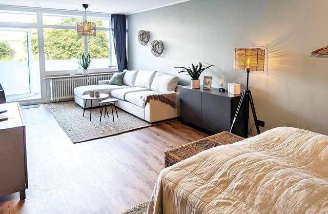 Appartement "Ferienwohnung Nautilus" avec jardin partagé, balcon et Wi-Fi