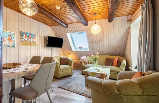 Appartement "Nordwind" avec terrasse privée, jardin partagé et Wi-Fi