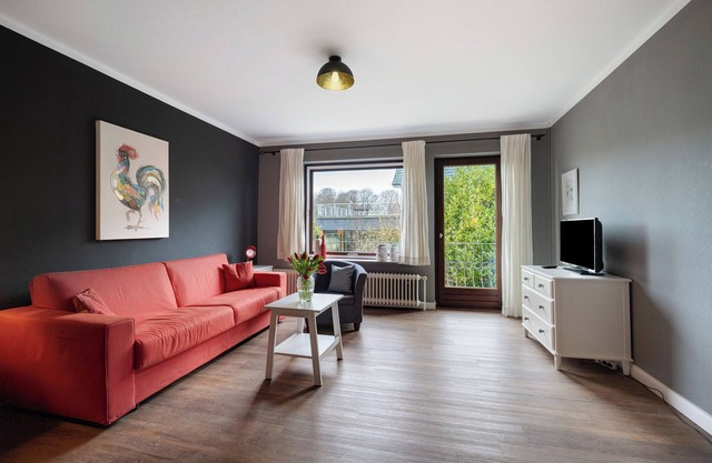 Appartement 'Ostseeblick Fewo 6' avec terrasse privée, balcon et Wi-Fi