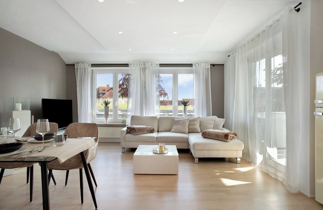 Appartement "Römerpark Bergblick" avec vue sur la montagne, balcon, garage et WIFI