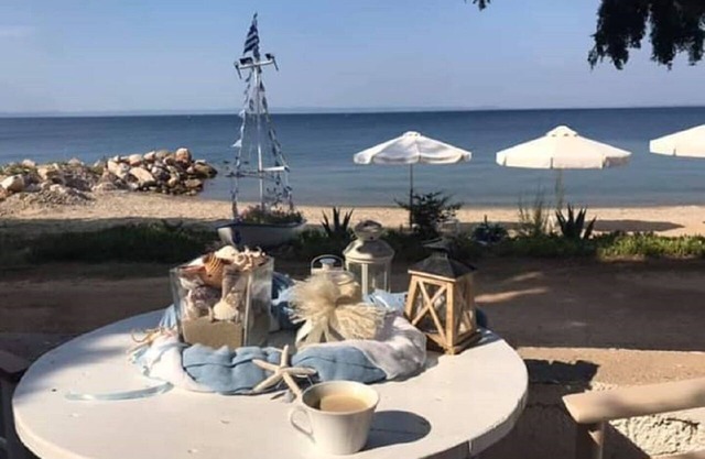 Appartement "Santa Barbara" pour 4 personnes directement sur la plage de Nikiti
