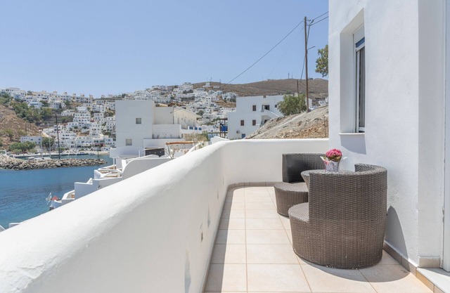 Appartement 'Sea View Studio' avec vue sur la mer, Wi-Fi et climatisation