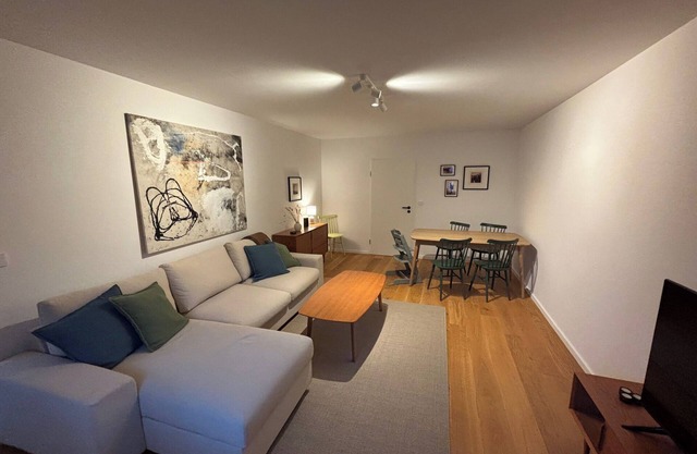 Apartment Stubn Zellerhorn 76 sqm, 2 bedrooms, living room with sofa bed and balcony