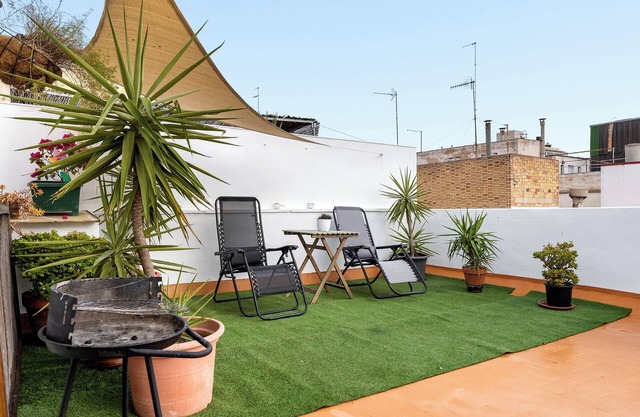 Appartement "Super Terraza" avec terrasse privée, Wi-Fi et climatisation