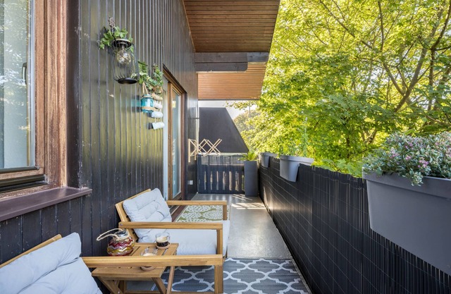 Appartement "Time 2 Sea" avec jardin partagé, balcon et Wi-Fi