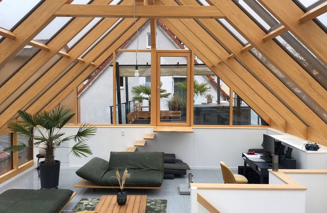 Appartement 'Traumhaftes Loft Wintergarten' avec terrasse partagée, Wi-Fi et climatisation