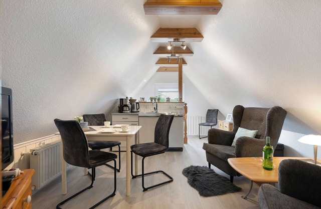 Appartement 'Ferienwohnung Tüchsen' avec terrasse partagée, jardin partagé et Wi-Fi